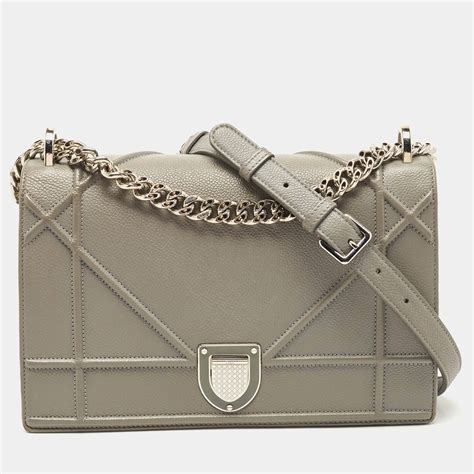 gray dior bag|Dior diorama flap bag.